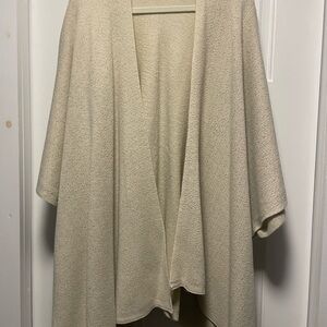 Chic Cream Women's Poncho